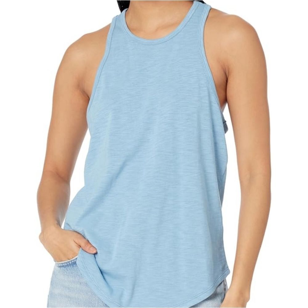 PJ Salvage Back To Basics Loungewear‎ Racerback Tank- Ice Blue